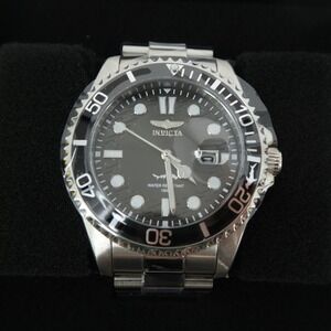 Invicta Pro Diver Mens Watch Black Dial Stainless Steel Quartz 30018 New